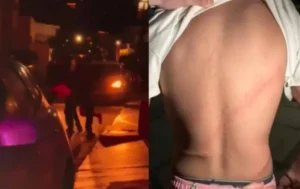 Policías agreden a jóvenes con cinturones en Sonora