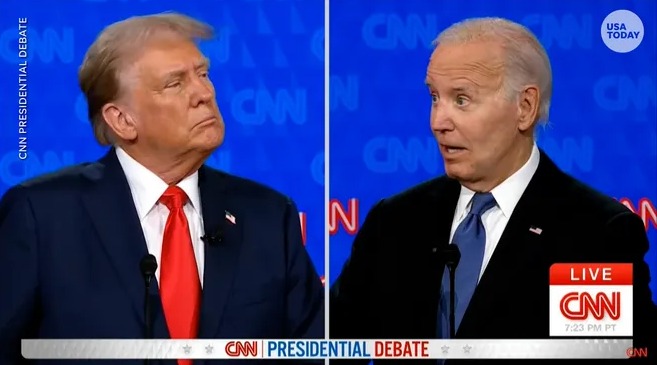 Biden y Trump se enfrentan en un debate feroz