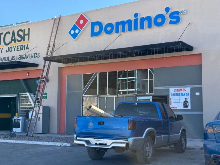 La nueva sucursal de Domino’s Pizza en Agua Prieta estará ubicada junto a Bodega Aurrerá, en la plaza comercial sobre la Carretera Federal.